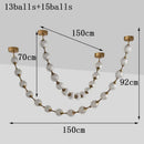 Axyaa Nordic Stair Chandelier Pendant Ceiling Light for Living Room and Dining Room