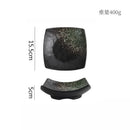 Axyaa Retro Ceramic Four Corner Bowl Set for Molecular Cuisine Tableware