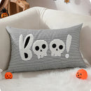 Axyaa Halloween Stripes Pillow Case Halloween Cushion Covers