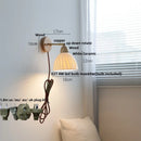 Axyaa White Glass LED Wall Sconce Modern Nordic Home Decor Light