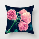 Sunflower Rose Dandelion Floral Cushion Cover for Home Decor 45X45CM by Axyaa