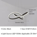 Axyaa LED Pendant Chandelier with Remote Control for Home Dining Kitchen Bar