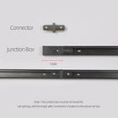 Axyaa Black White Track Light Rail for Spotlight Aluminum+Copper Wire