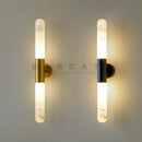 Axyaa Marble Copper Wall Lamp for Living Room TV Background Wall Decor