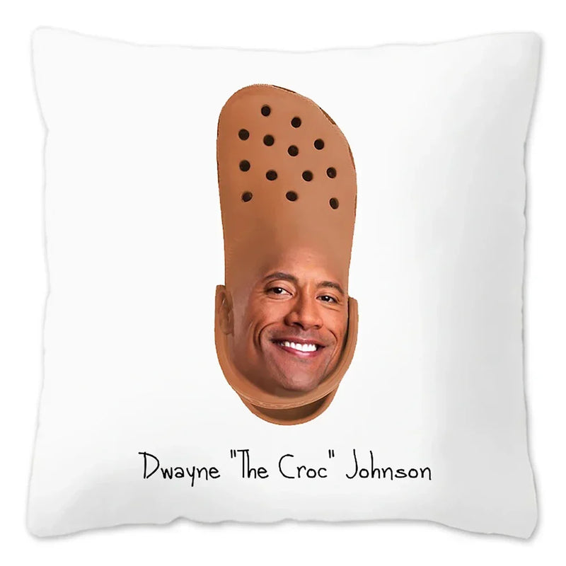 Dwayne Johnson Rock Face Cushion Cover for Sofa by Axyaa - Home Decor Pillowcase