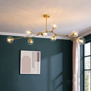 Axyaa Modern Pendant Chandelier Glass Lampshade LED Ceiling Light