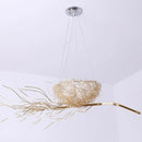 Axyaa Aluminum Wire Bird Nest Pendant Lights for Stylish Living Room Ambience