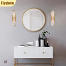 Axyaa Marble Wall Lamp: Modern LED Lighting Fixtures for Bedroom, Study, and Hotel