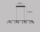 Axyaa Glass LED Pendant Light for Dining Table, Bar, and Bedroom