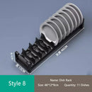 Axyaa Adjustable Telescopic Dish Drying Rack with Drawer Organizer