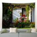 Axyaa Flower Tapestry: Garden Wall Hanging and Outdoor Home Decor