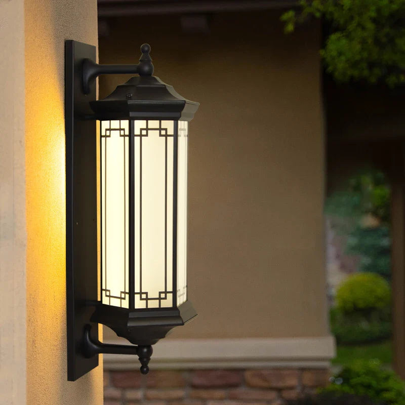 Axyaa Solar Wall Lamp: Contemporary Outdoor Sconce Lights - Waterproof IP65
