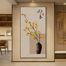 Axyaa Bamboo Entrance LED Light Wall Decor - High-end Chinese Style Home Hanging Painting