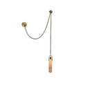 Axyaa Industrial Marble Iron Chain LED Chandelier for Living Room