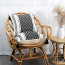 Axyaa Tufted Knit Tassel Cushion Cover 45x45cm Linen Throw Pillowcase