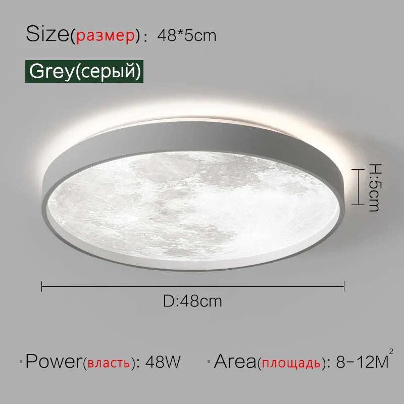 Axyaa Round LED Ceiling Lamp: Modern Nordic Style for Bedroom, Aisle, Corridor, Balcony