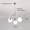 Axyaa Chrome LED Pendant Lights - Minimalist Design for Home Living Room
