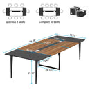 Axyaa 8FT Boat Shaped Conference Table with Grommet Integration