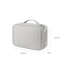 Axyaa Double Layer Travel Electronics Organizer with Large Capacity Storage