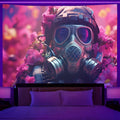 Axyaa Astronaut Tapestry Wall Hanging Fantasy Art Glow Under UV