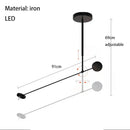 Axyaa Long Arm LED Sconce Wall Lights