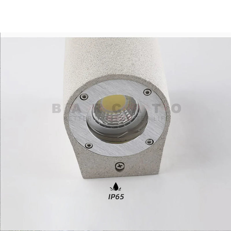 Axyaa Waterproof Wall Lamp Japanese Nordic Homestay Sconce Bedside Cement Light