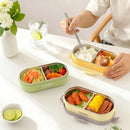 Axyaa Stainless Steel Insulated Lunch Box for Kids - Leak Proof Divided Container