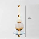 Axyaa Glass LED Tube Light Chandelier for Bedroom Kitchen Living Room
