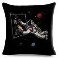 Axyaa Astronaut Sports Cushion: Fun Home Decor for Kids Room, Planet & Music Theme