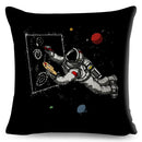 Axyaa Astronaut Sports Cushion: Fun Home Decor for Kids Room, Planet & Music Theme