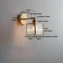 Axyaa Glass LED Wall Lamp for Shower Living Room Kitchen Bathroom Above Mirror