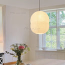 Axyaa Rice Paper Pendant Lamp Hanging Light with E27 Bulb