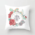 Tropical Cactus Succulent Plant Print Pillow Cover for Home Decor by Axyaa