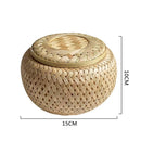 Axyaa Double Layer Bamboo Fruit Storage Basket