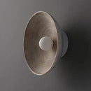 Axyaa Circular Resin Wall Lamp: Japanese Style LED Staircase Bedside Lighting