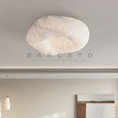 Axyaa Handmade Silk Ceiling Light: Nordic Wabi Sabi Design for Bedroom and Living Room