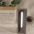 Axya Concrete Desk Lamp: Minimalist Dimmable Night Light for Bedroom