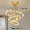 Axyaa Crystal Chandelier Pendant Light for Living Room Bedroom Ceiling, Luxury Indoor Lighting