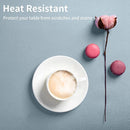 Axyaa Faux Leather Placemats & Coasters Set for Dining Table - Waterproof & Washable