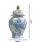 Axyaa Blue White Porcelain Vases Jars Jingdezhen Ornaments Home Decor Crafts