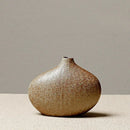 Axyaa Stone Pottery Flower Vase: Chinese Style Retro Ceramic Home Decor