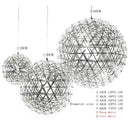 Axyaa Spark Ball LED Chandelier Fixture - Modern Stainless Steel Pendant Lamp