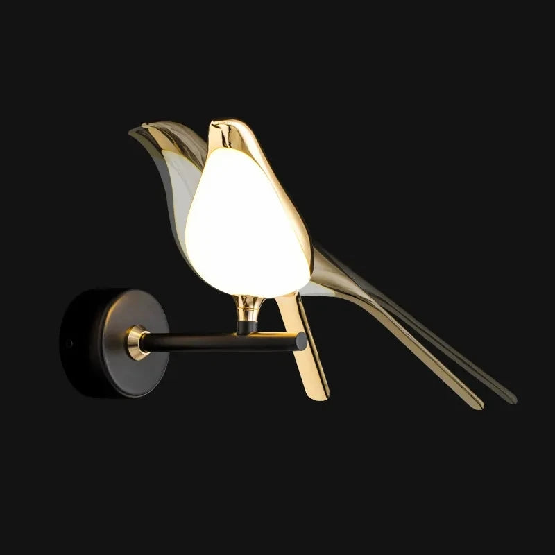 Axya Modern Magpie Wall Sconce: Bedroom Decor LED Light for TV Background