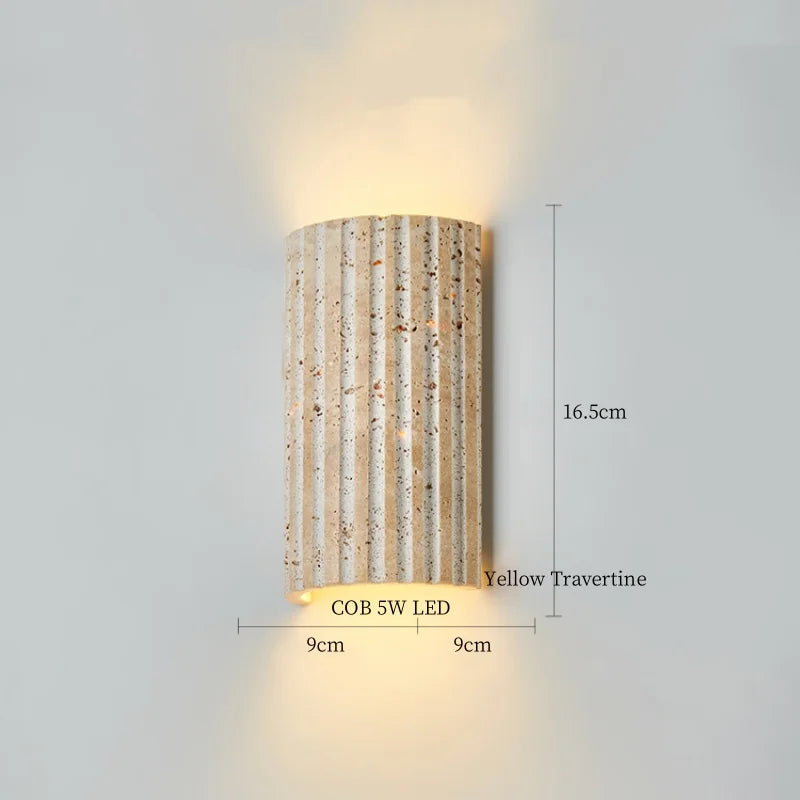 Axyaa Wood Glass LED Wall Sconce - Nordic Modern Stair Lights for Bedroom & Bathroom