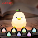 Axyaa Silicone LED Night Light for Kids - USB Rechargeable RGB Touch Lamp