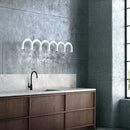 Axyaa LED U-shaped Chandelier for Modern Living Room, Bedroom, Kitchen, Bar, and Restaurant