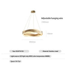 Axyaa Nordic LED Pendant Light Chandelier for Bedside Living Room Dining Bar