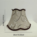 Axyaa European Retro Fabric Lampshade with Bead Tassel Accents