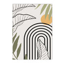 Boho Abstract Geometry Arch Line Leaves Wall Art Canvas Painting Posters Axyaa Modern Wall Pictures Home Decor