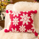 Axyaa Jacquard Christmas Sofa Pillowcase Cojines 45x45cm